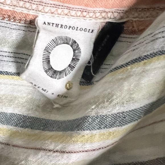 anthropologie akemi kin striped embroidered button down - Picture 8 of 9